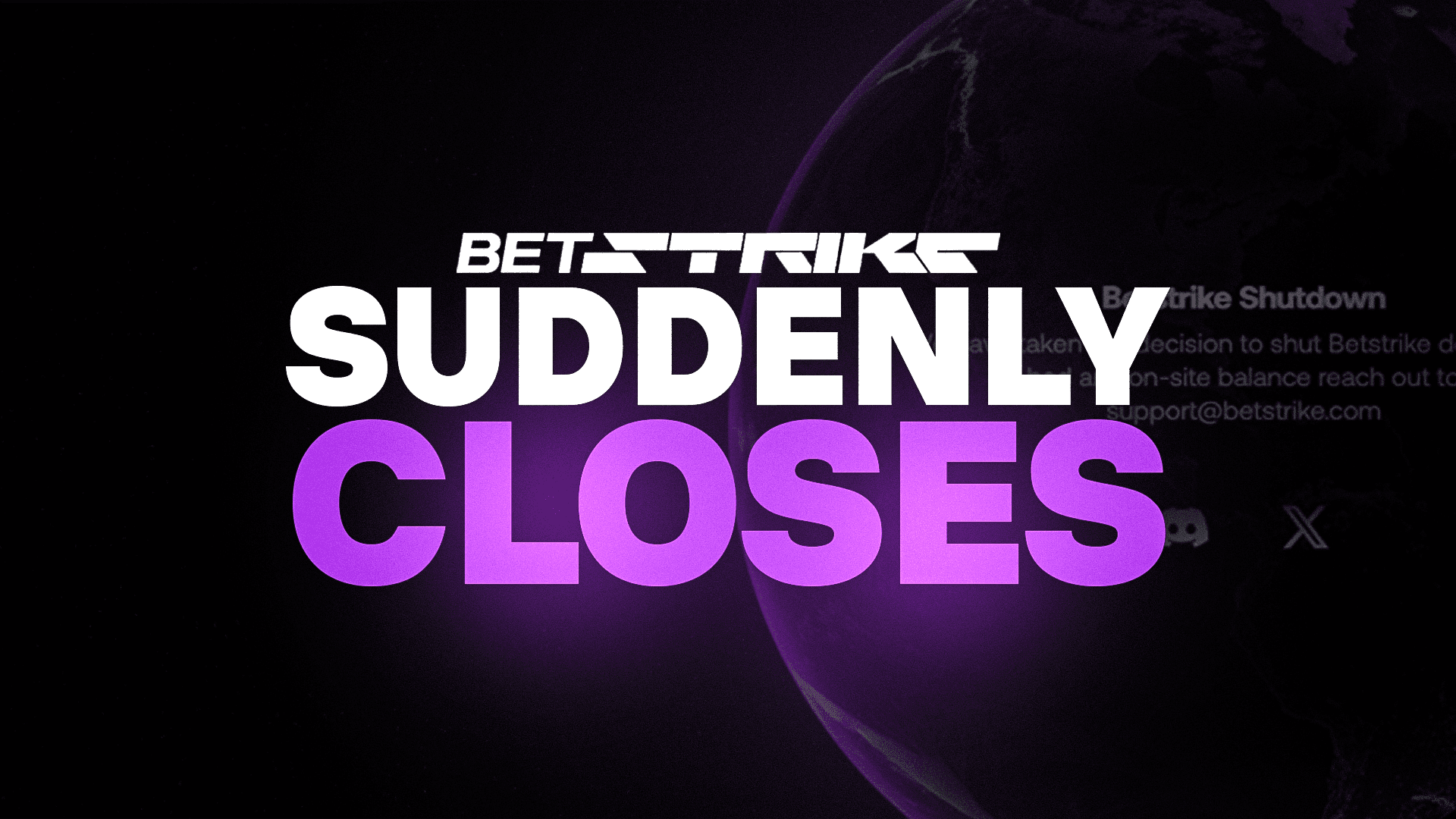 BetStrike Suddenly Shuts Down Without Prior Announcement