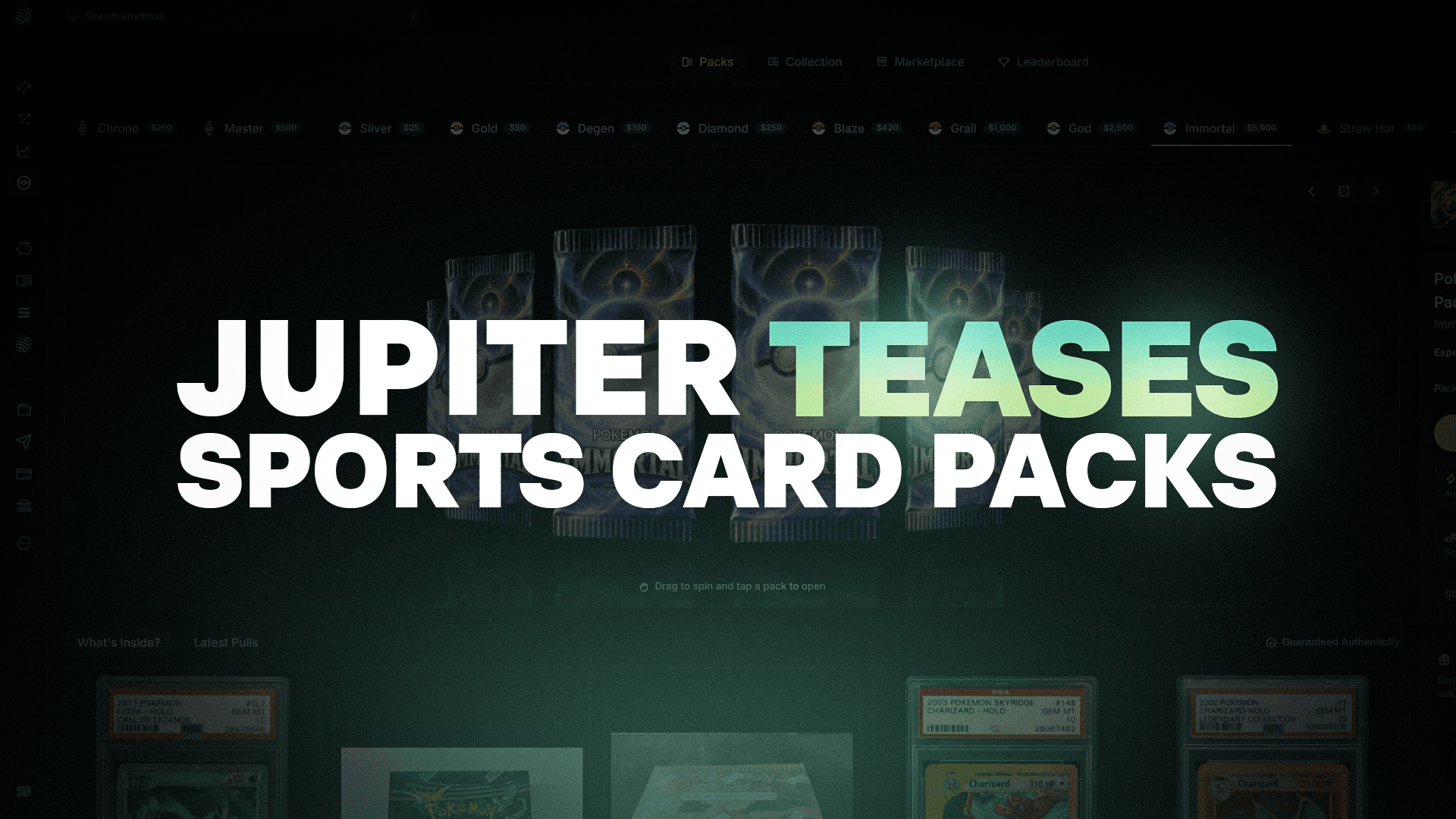 Jupiter Teases Sports Card Packs as Phygitals Hints at New Partnership