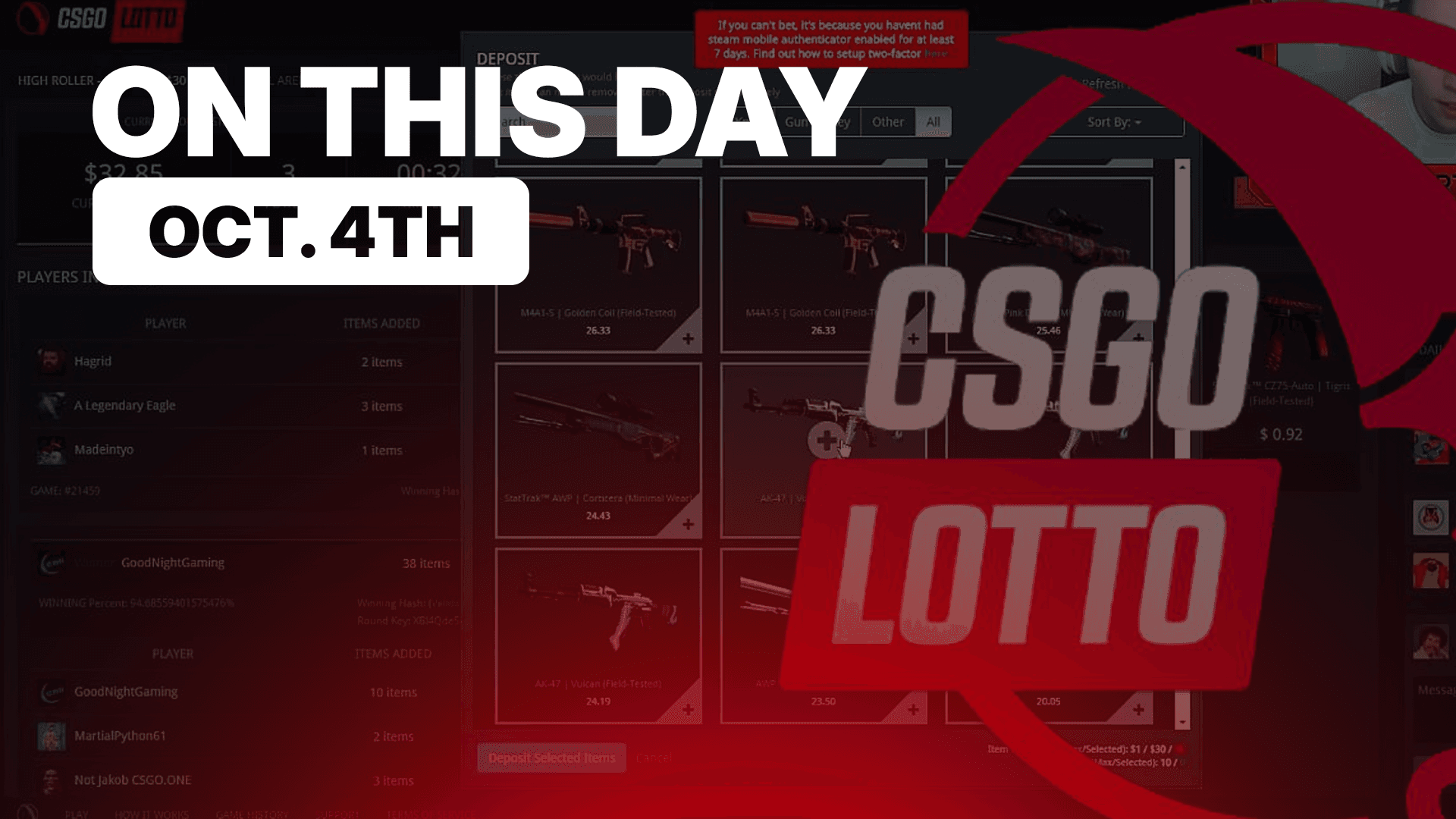 On This Day: CSGOLotto Won a Dismissal, Later Faced the FTC