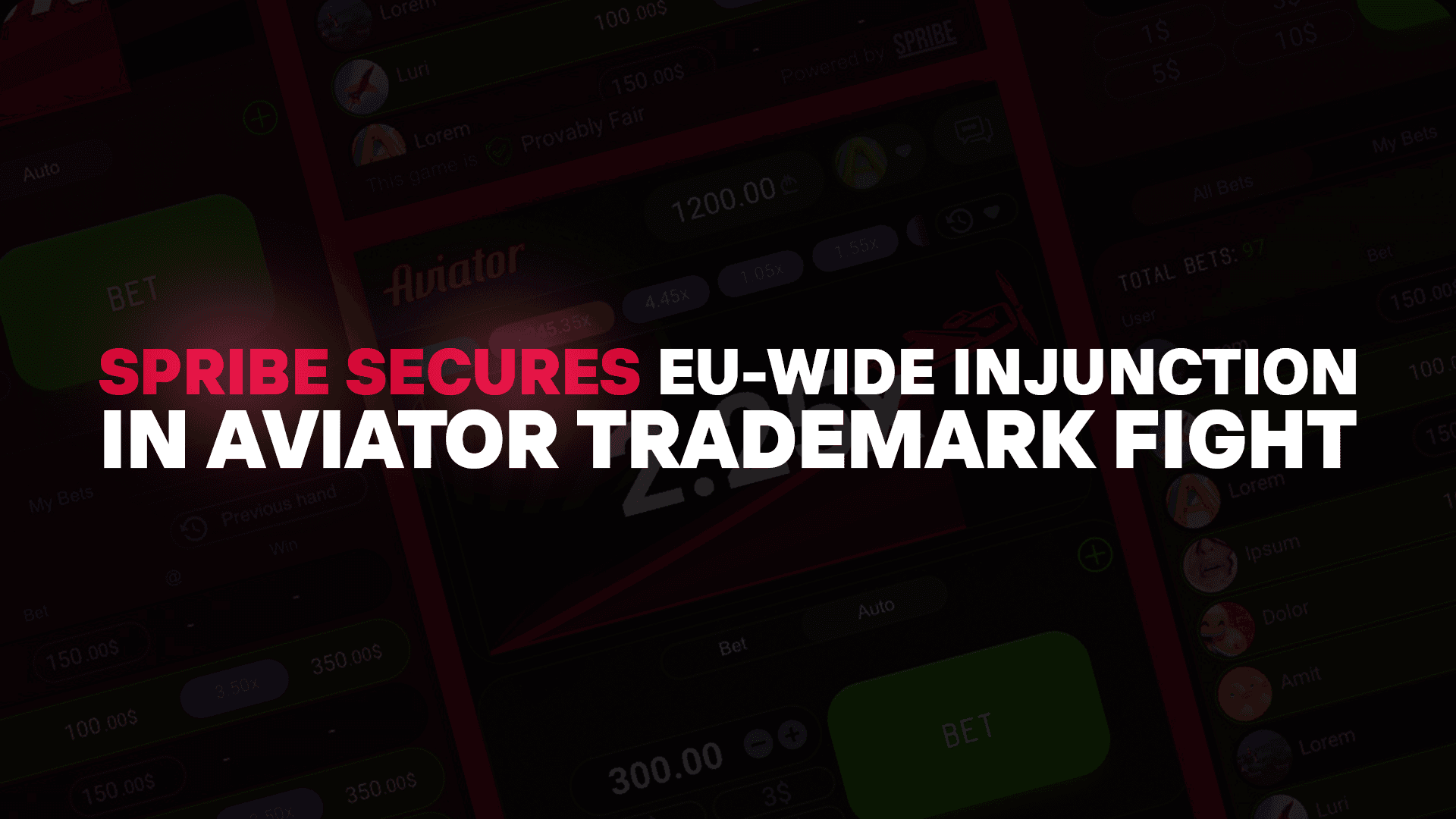 Spribe Secures EU-Wide Injunction in Aviator Trademark Fight