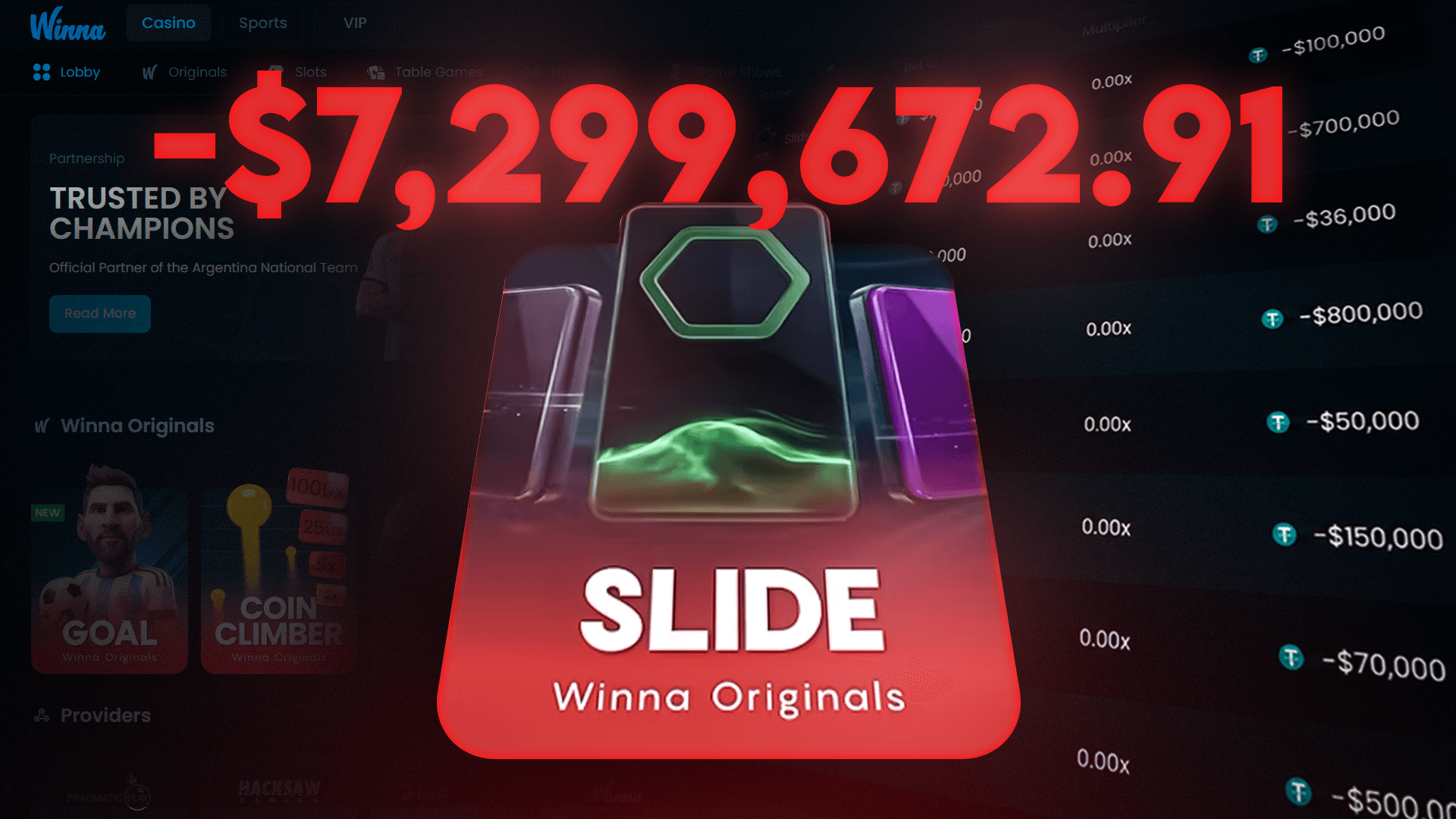 Winna Faces $7.3M Provably Fair Complaint After Failing to Address Technical Evidence